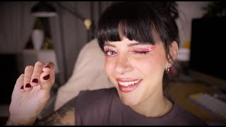 ASMR | Doing Your Dreamy, Sleepy-Time Makeup (No Props + JUST Mouth Sounds) + No Music