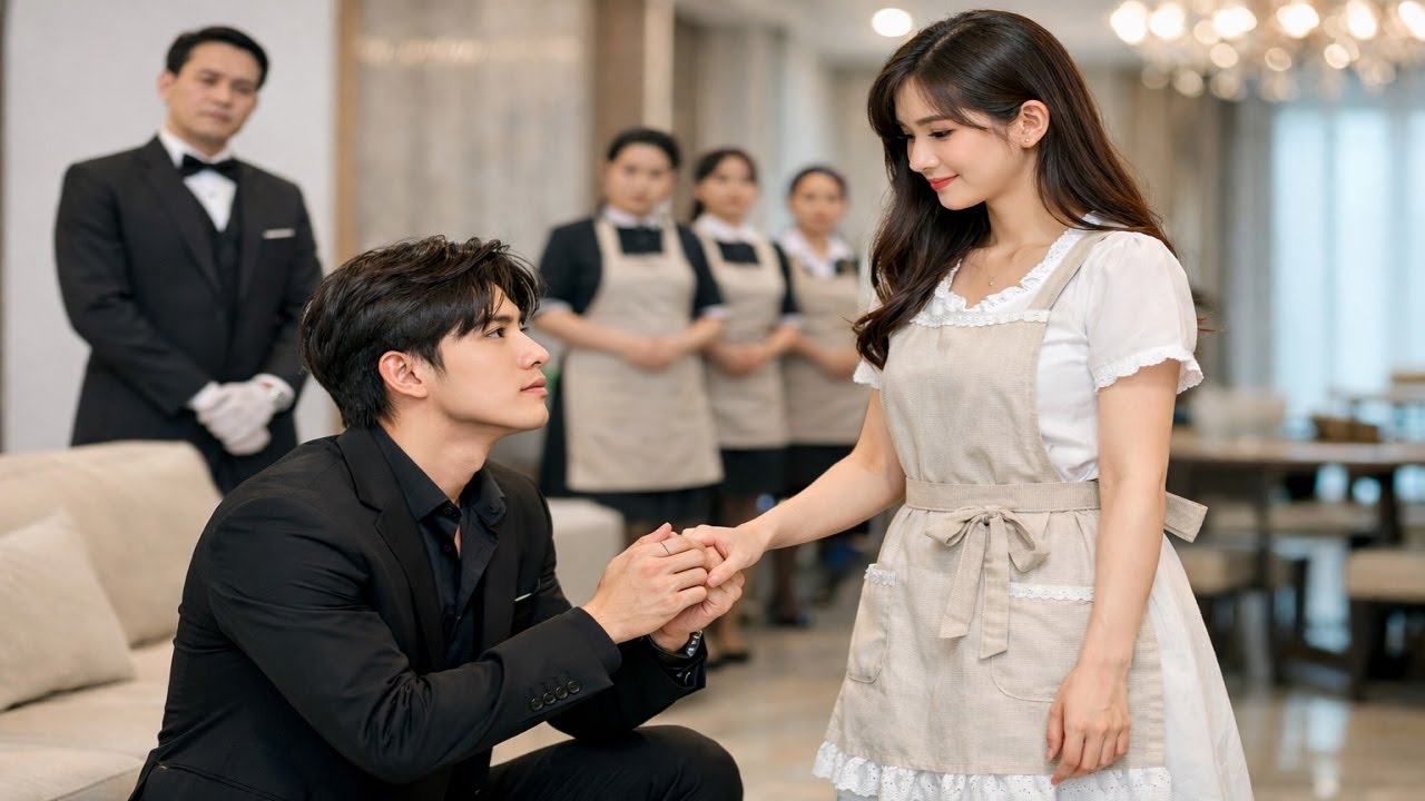 CẬU CHỦ LẠNH LÙNG BẤT NGỜ QUỲ XUỐNG CẦM TAY CÔ GIÚP VIỆC“CẢM ƠN EM VÌ ĐÃ NUÔI VÀ YÊU THƯƠNG CON ANH”