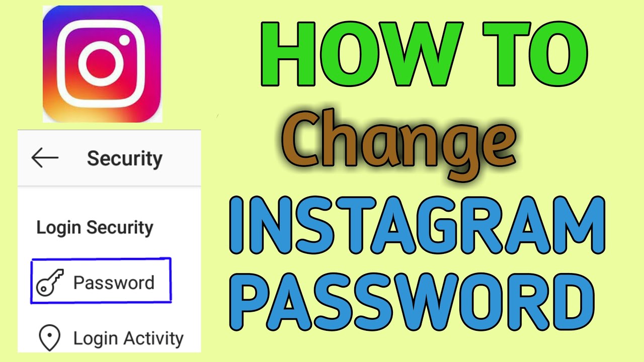 How to change Instagram password - YouTube
