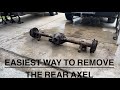 Removing rear axel 3rd gen camaro