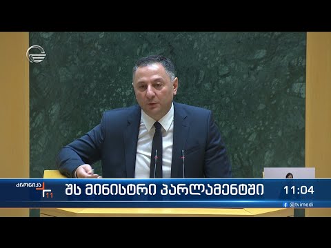 პარლამენტში შინაგან საქმეთა მინისტრმა ინტერპელაციის წესით დასმულ კითხვებს უპასუხა