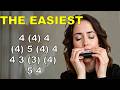 THE EASIEST SONG FOR HARMONICA ( C DIATONIC ), ARMÓNICA C, TABS BLUES HARP C GAITA DE BOCA C MUNDHAR