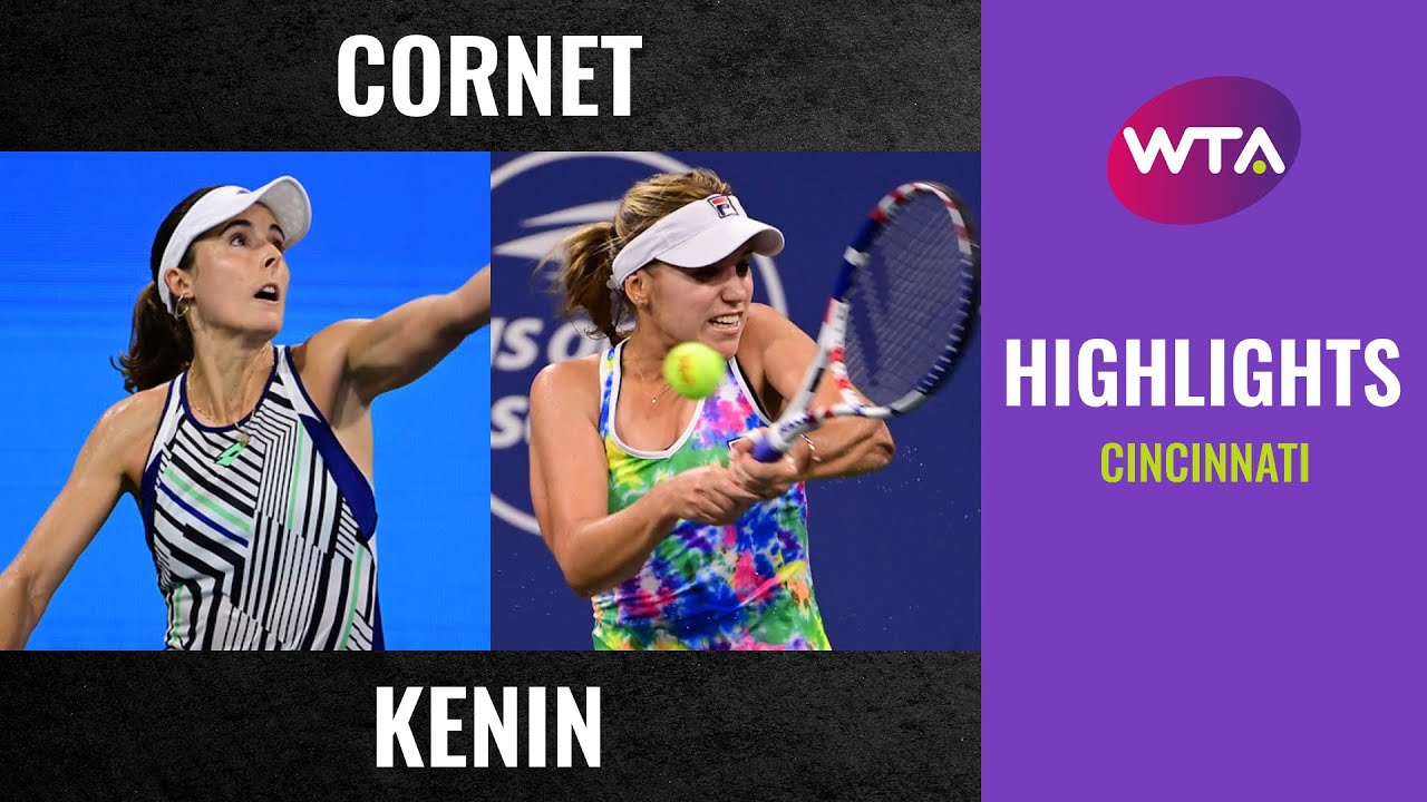 Alize Cornet vs. Sofia Kenin | 2020 Cincinnati Second Round | WTA Highlights