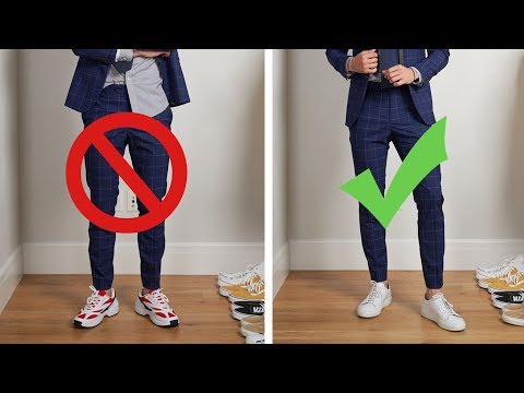 How to Wear Suits With Sneakers