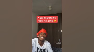 Thumbnail of A good night text to make him smile 😊
