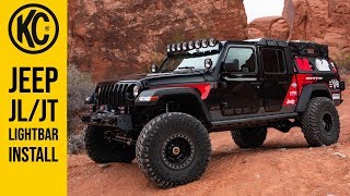 Jeep JL & JT Overhead Brackets and Lightbar Install Guide | KC Gravity LED Pro6