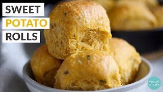 Vegan Sweet Potato Rolls – 7 Ingr, Almost No Knead, Super Soft | Vegan Richa Recipes screenshot 3