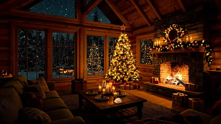 Soothing Christmas Ambience 🎄Instrumental Christmas Music With Fireplace & Relaxing Piano Music