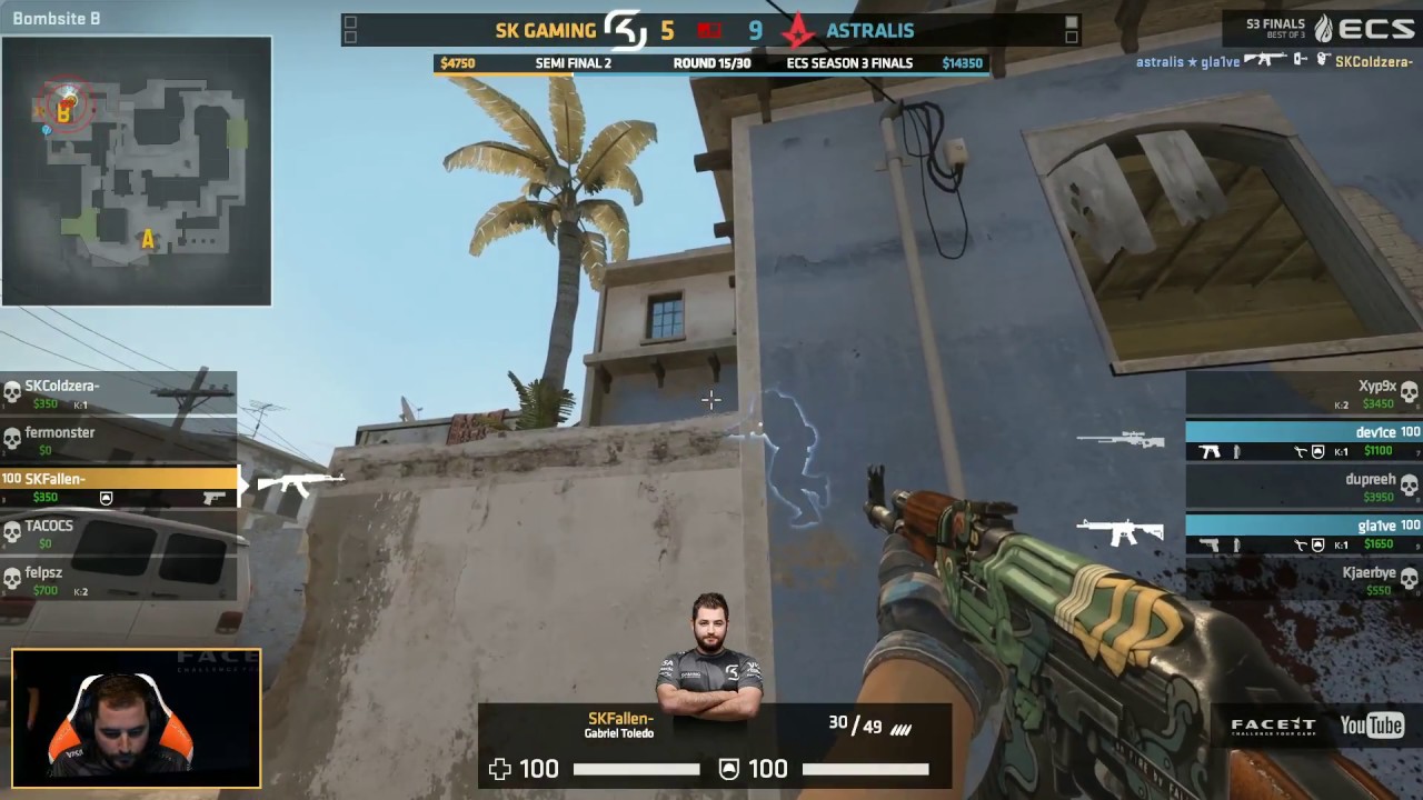 Fallen VAC 1v2 vs Astralis ECS S3