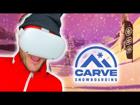 The Best VR Snowboarding Game on Oculus Quest 2! | Carve Snowboarding