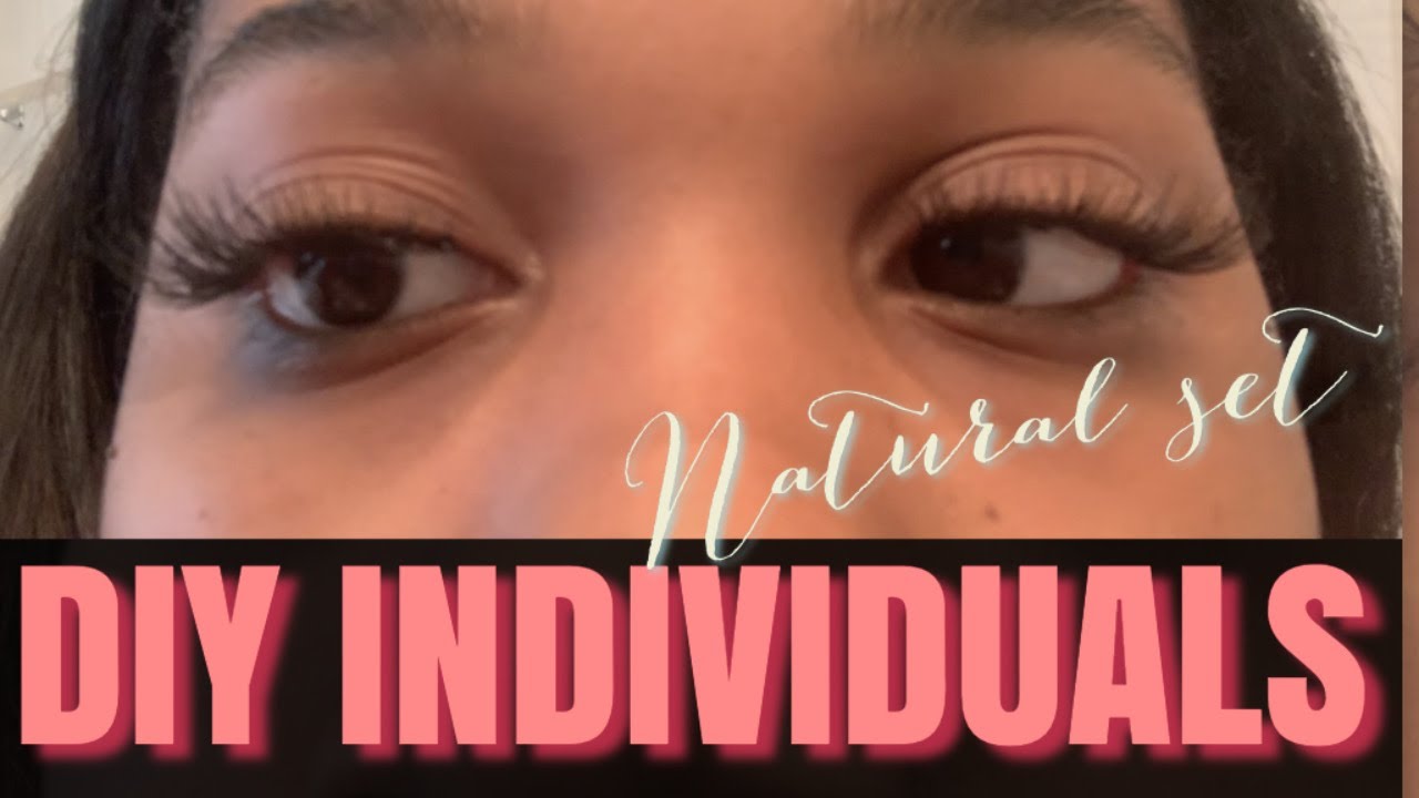 DIY INDIVIDUAL LASHES at home YouTube