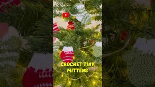 Easy Crochet Garland 🎄 Mini Mitten Ornaments”