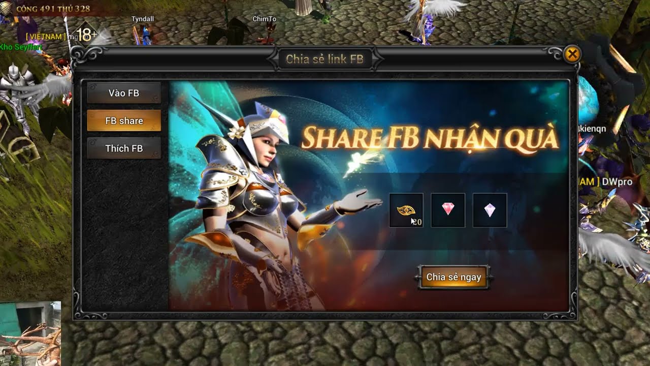 MU LỤC ĐỊA VNG - Nhập Code Để Nhận Cánh Cấp 1