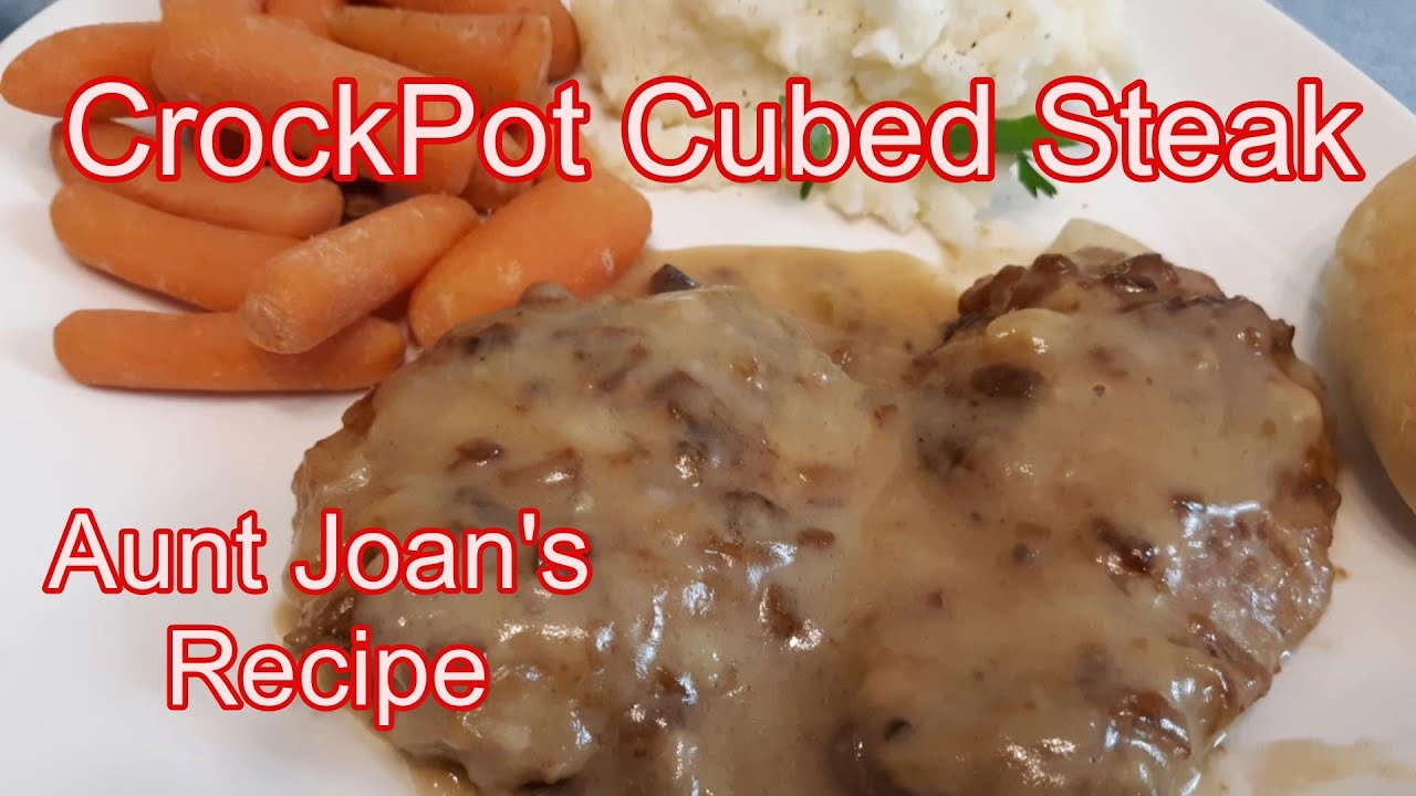 Country Style Crock Pot Cube Steak - The Feathered Nester