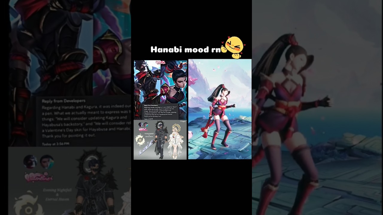 Hayabusa and Hanabi valentine skin confirmed ?!?
