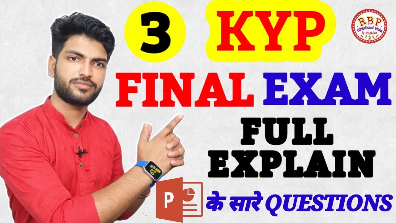 Kyp final exam question 2022. part - 3. Kyp cit final exam question ...