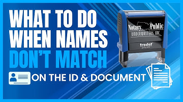 What to do when the names don