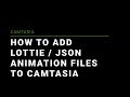 How to Add Lottie / JSON Animations to Camtasia (2021)