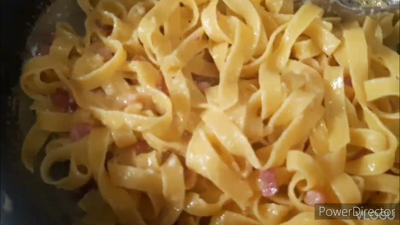 como hacer pasta a la carbonara facil YouTube