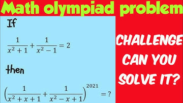 A Challenging MathOlympiad  Problem|Algebra#olympiad #olympiadproblem @AyaansMath