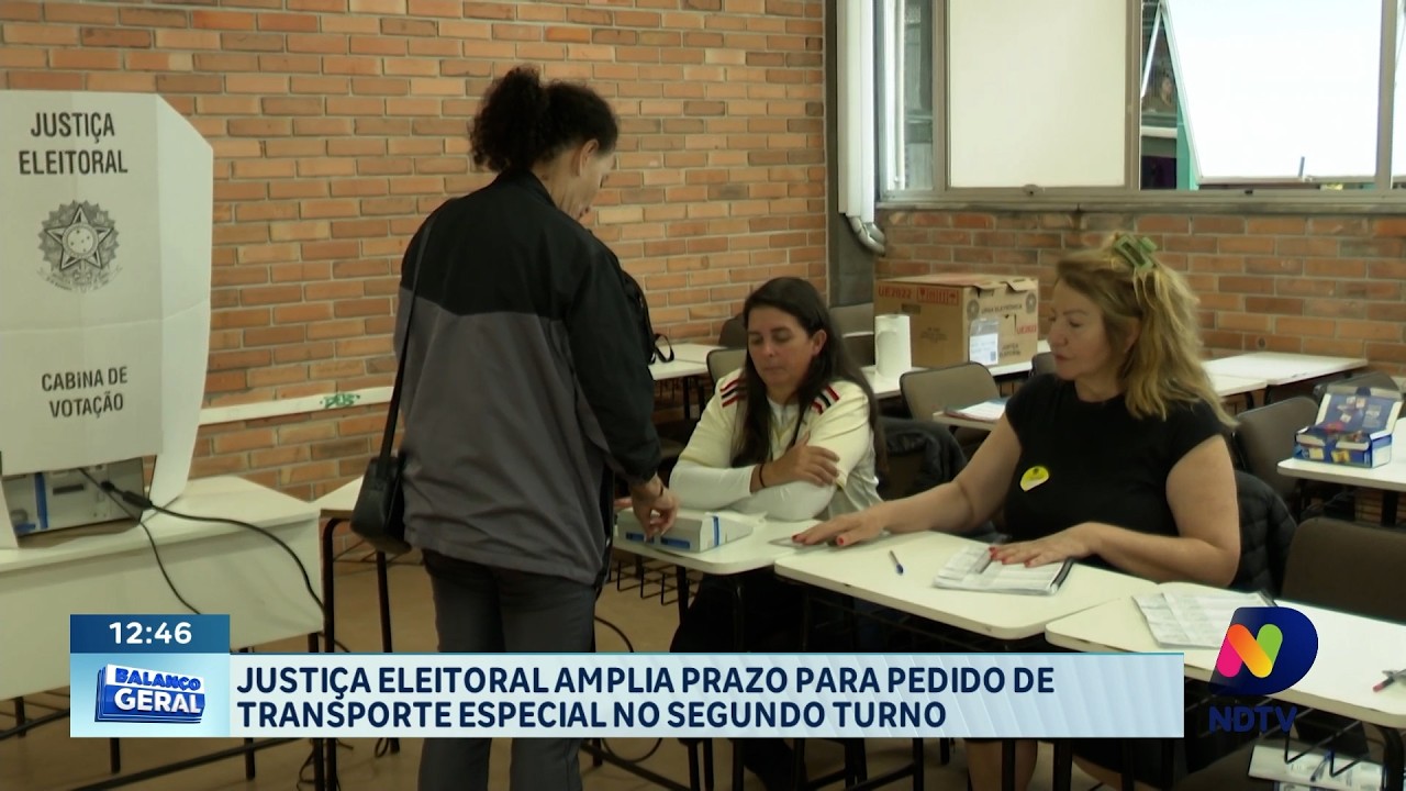 Justiça Eleitoral amplia prazo para pedir transporte especial no segundo turno