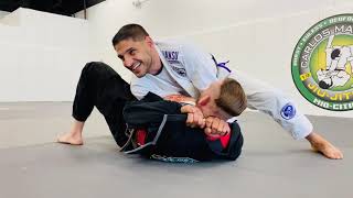 Baseball Choke Using Lapel with Options by Professor Jason Yousef at www.MidCitiesJiuJitsu.com