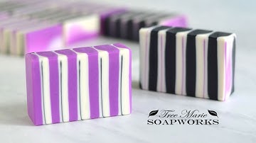Cold Process Soap Making | Stripe Swirl Technique