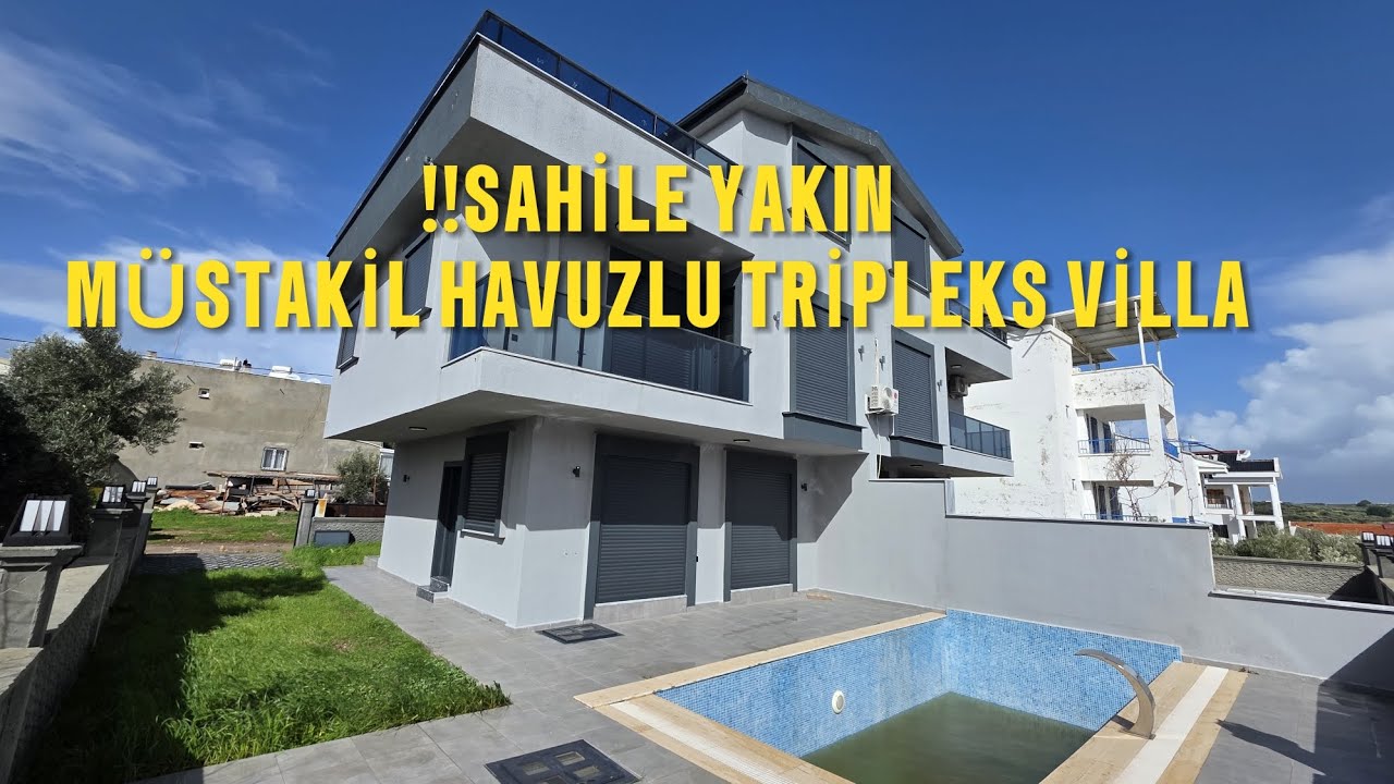 🔥 DİDİM MAVİŞEHİR’DE  4+1 MÜSTAKİL HAVUZLU TRİPLEKS VİLLA 🔥📍 