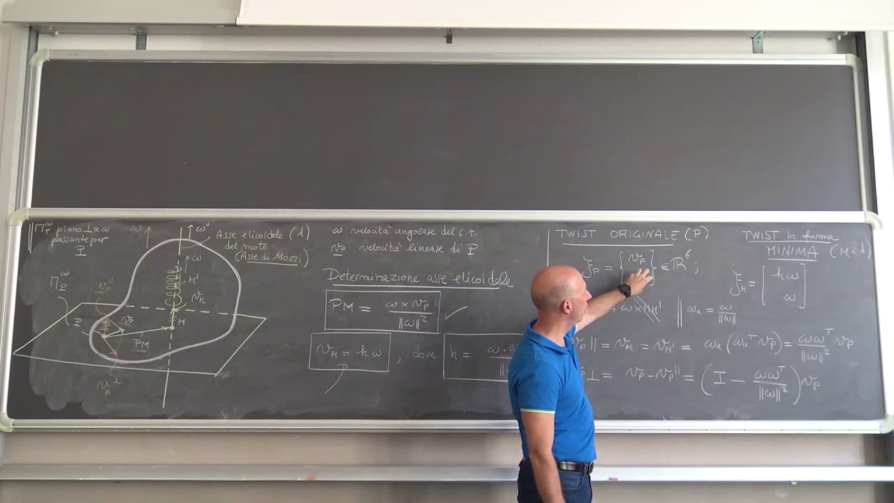 LEZIONE 10 (Week_05_b): asse elicoidale del moto, wrench, dualità cineto-statica