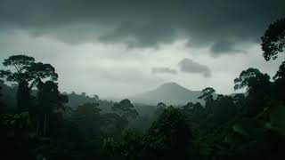 32. Dark Tropical Storm Clouds Over Forest Rainfall