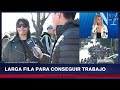 Crisis laboral en Argentina; largas filas por empleo: "No alcanzan los sueldos"