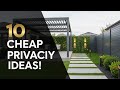 MODERN DIY BACKYARD PRIVACY IDEAS (SIMPLE & AFFORDABLE)
