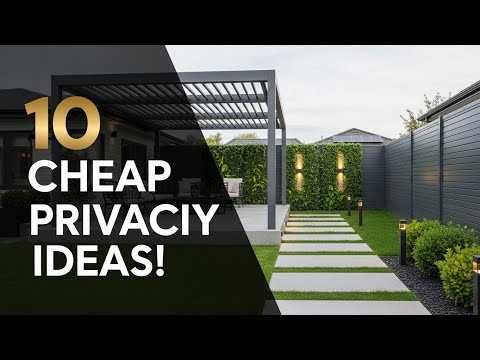 MODERN DIY BACKYARD PRIVACY IDEAS (SIMPLE & AFFORDABLE)