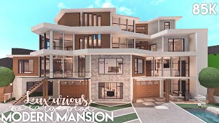 Luxurious Modern Mansion  No Large Plot | Bloxburg Build