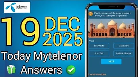 19 December 2025 | My Telenor Today Questions | Today My Telenor Answers | Today MyTelenor Questions