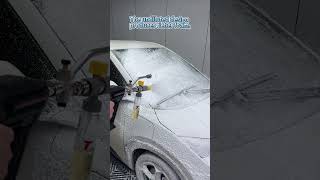 Foam Cannon, Perfected Mini. 🏆 Dual Connector + Adjustable Flow. #car #carwash #pressurewashing