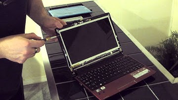 Laptop screen replacement / How to replace laptop screen Acer Aspire ONE 533 netbook