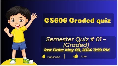 CS606 Quiz NO# 01 Graded  Solved spring 2024