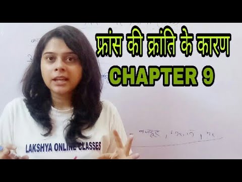 फ्रांस की क्रांति के कारण IN HINDI/WORLD HISTORY/CHAPTER 9