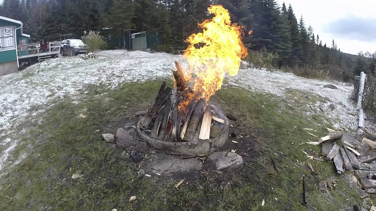 Camping Propane Tank Throw in a Fire YouTube