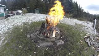 Camping Propane Tank Throw in a Fire