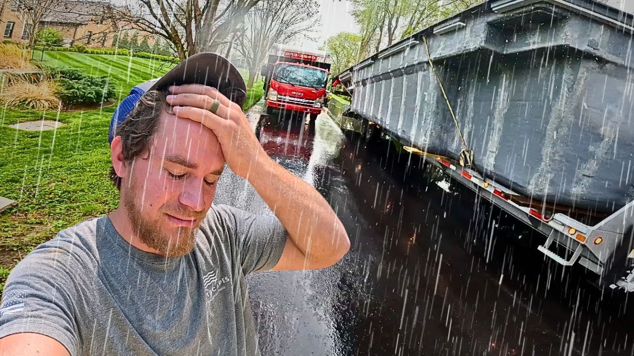 It Rained Hard ITS A DISASTER!! On the New project | it rained HARD all day ...