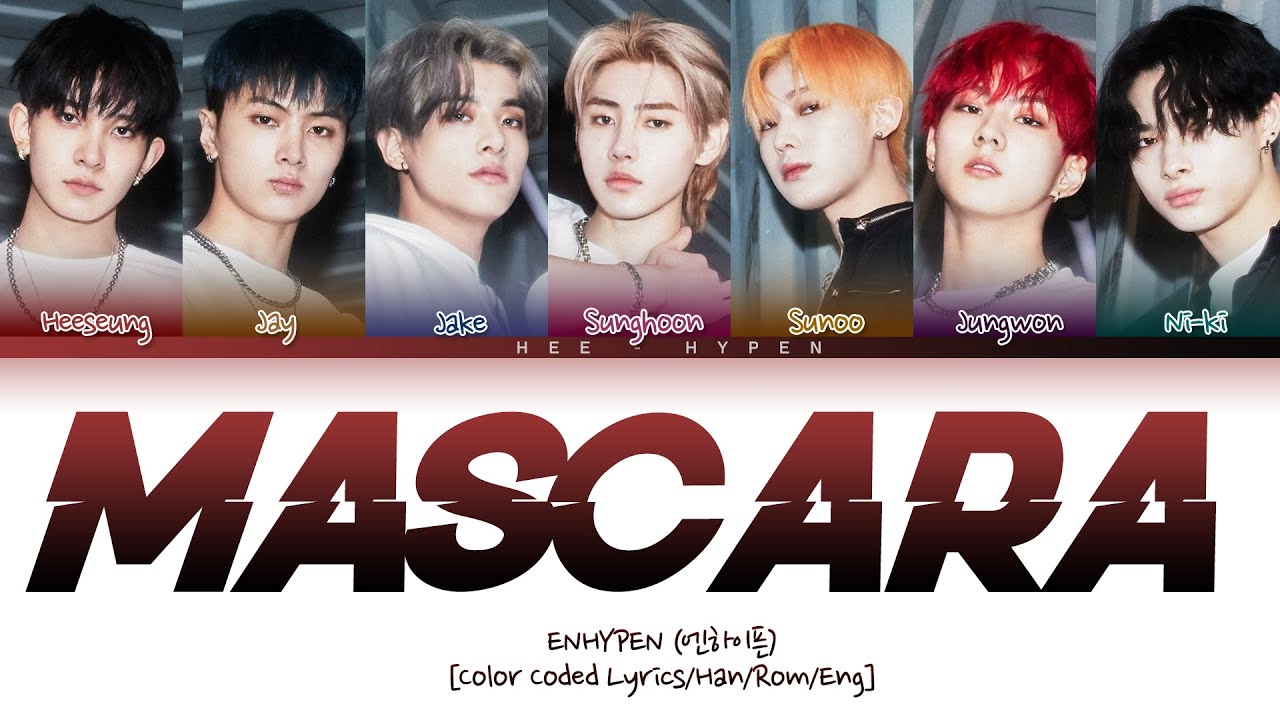 How would Enhypen sing Mascara by XG Lyrics (Color Coded_Eng) YouTube