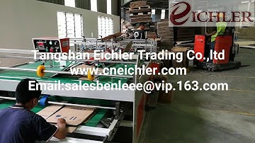 JWG semi automatic folder gluer three points lock bottom