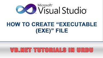 VB.NET Tutorial In Urdu - How to create Exe (Executable) file
