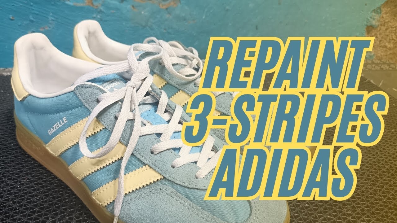 Repaint 3-stripes Adidas | mixing color for Adidas | mix warna untuk repaint sepatu