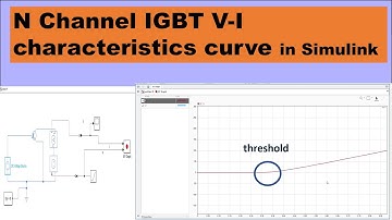 N channel IGBT V-I characteristics curve in MATLAB Simulink