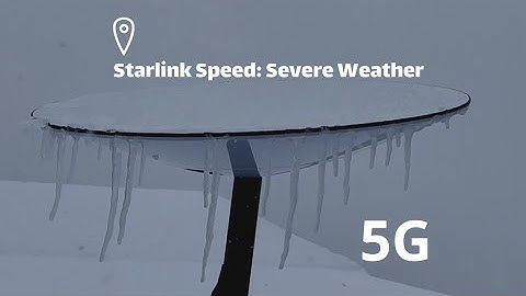 Starlink speed performance under ice pellets, severe wintery conditions #Starlink