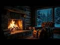 FALL ASLEEP FAST: Cozy Cabin Fireplace & Winter Night Ambience (8 Hours)