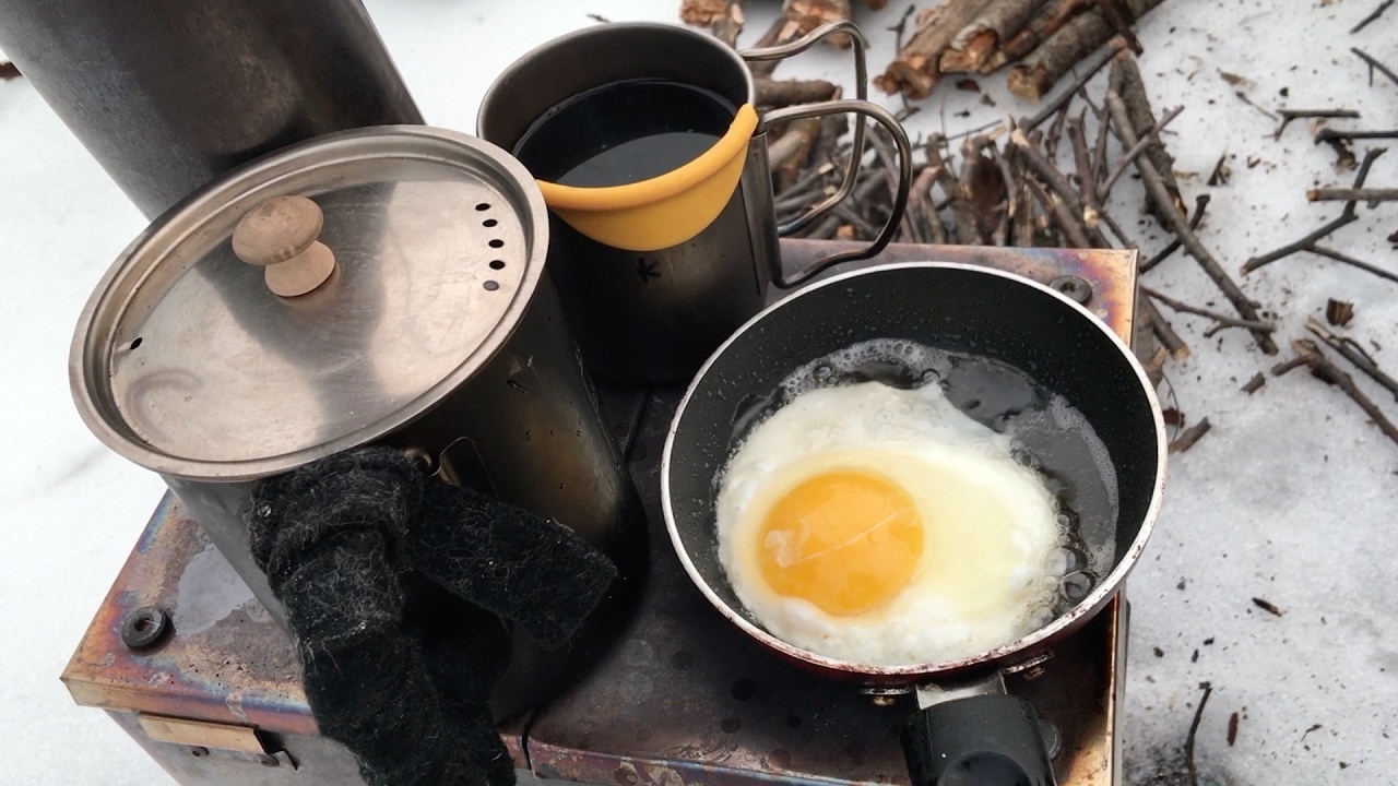 Winter Hot Tent Camping With Wood stove Appalachian Trail bushcraft